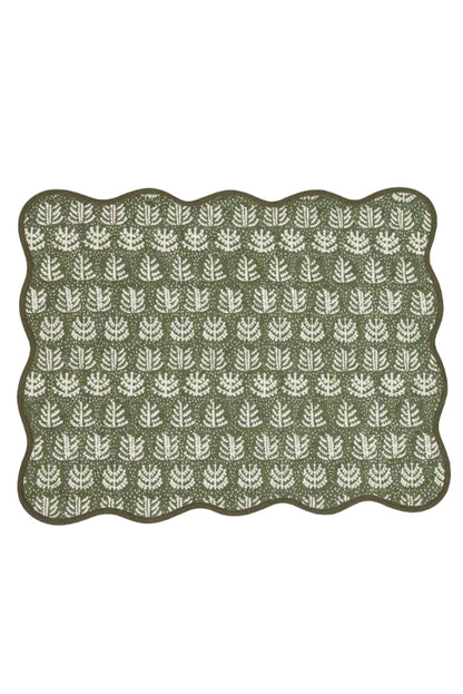 Tablett 35x45cm - Gran - Grön