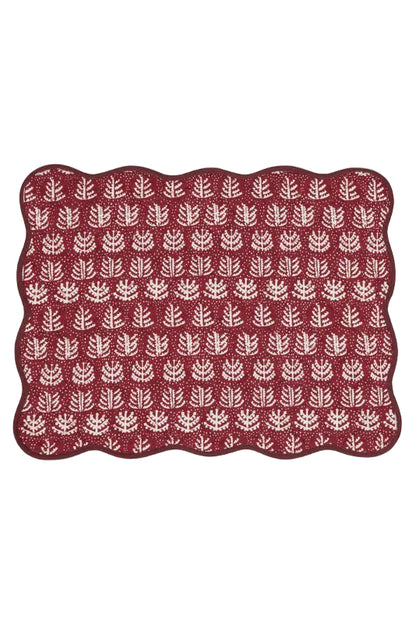 Tablett 35x45cm - Gran - Röd