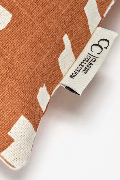 Kuddfodral 50x50cm - Ikat Block - Terracotta