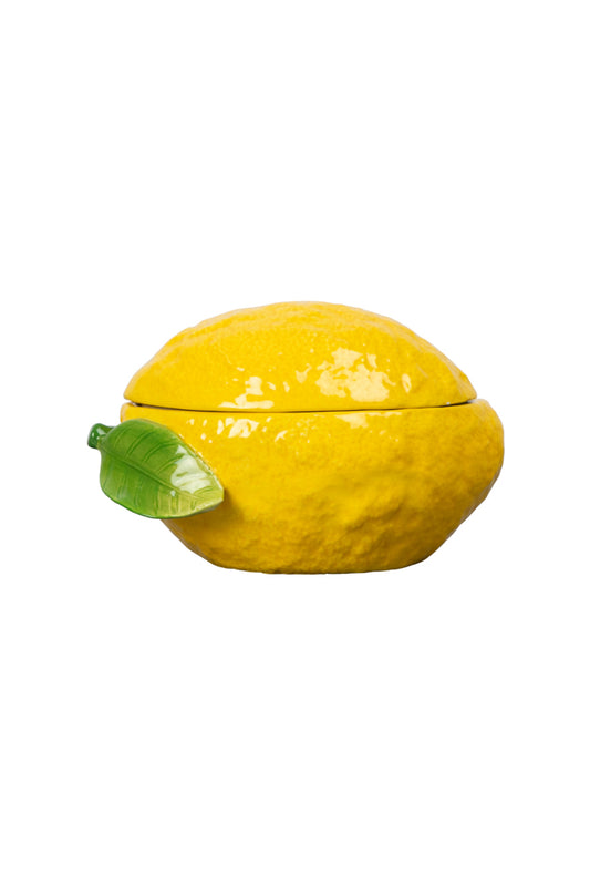 Skål m. lock Lemon - Gul