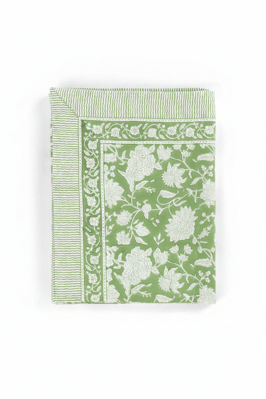 Duk 150x350cm - Indian Rose - Grön
