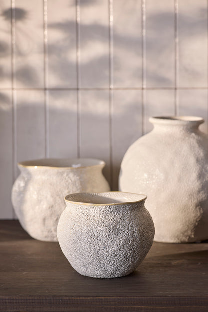 Kruka Ø17cm - Suki - Vit