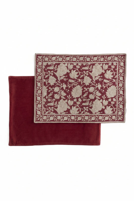 Tablett - Indian Rose - Röd