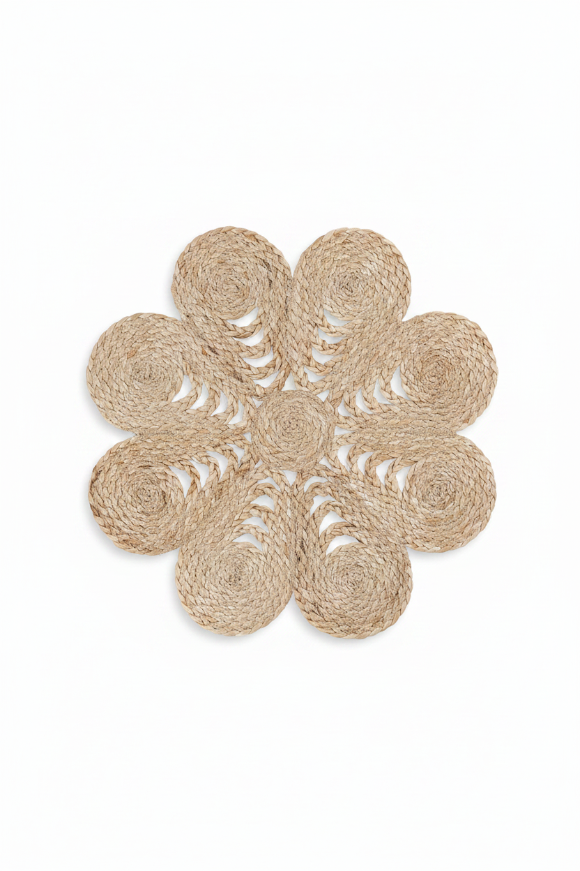 Tablett Ø40cm - Jute - Natur - Elin Anemone