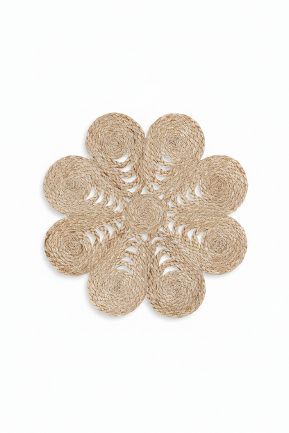 Tablett Ø40cm - Jute - Natur - Elin Anemone
