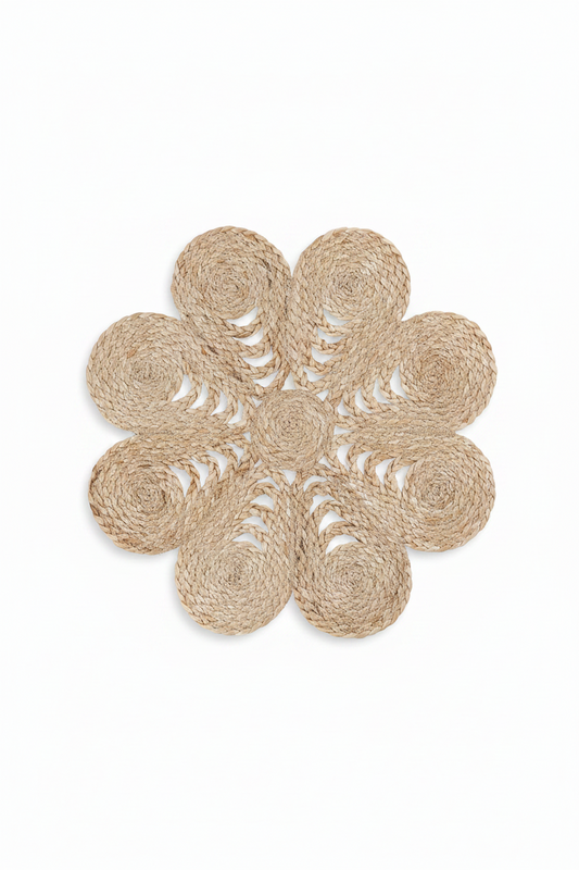 Tablett Ø40cm - Jute - Natur - Elin Anemone