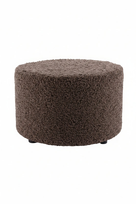Sittpuff - 55cm - Brun Fejkpäls