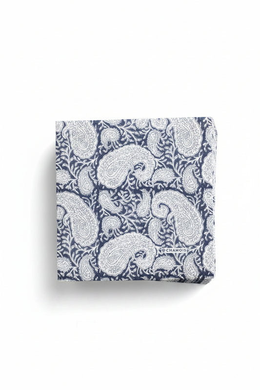 Servetter 50-pack - Big Paisley - Marinblå