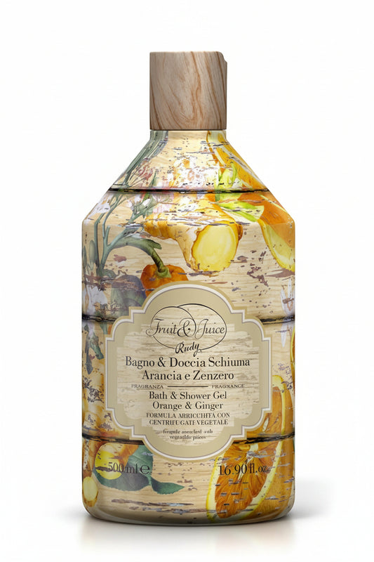 Bath and Shower Gel 500ml - Orange And Ginger