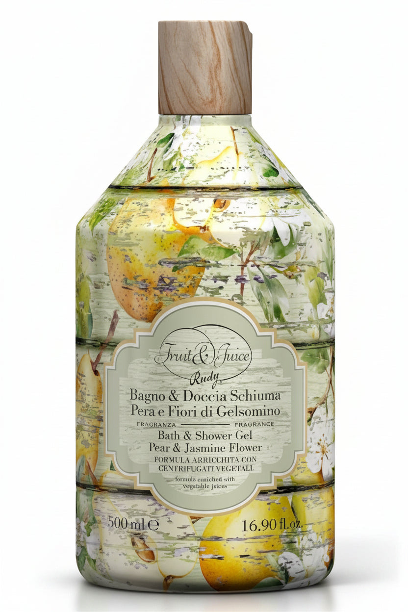 Bath and Shower Gel 500ml - Pear and Jasmine
