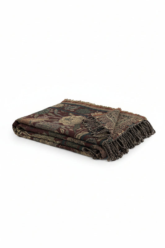 Pläd 130x170cm - Erosa - Burgundy