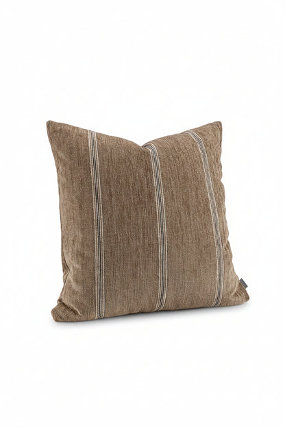 Kuddfodral 60x60cm - Serena Stripe - Chestnut