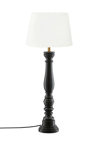 Lampfot 53cm - Trä - Svart