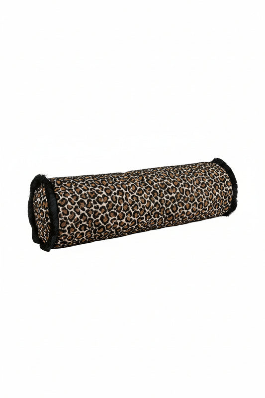 Cylinderkudde 15x45cm - Leovino - Hazel Fringe