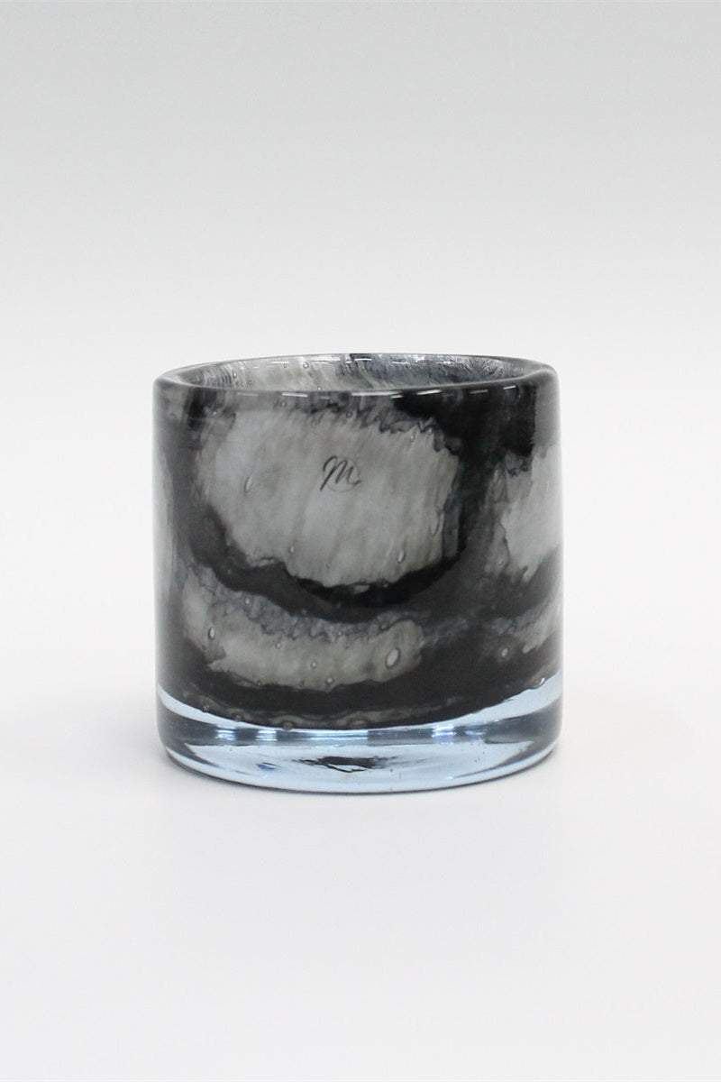 Lykta UNIK Cylinder 8.5cm Silvergrön