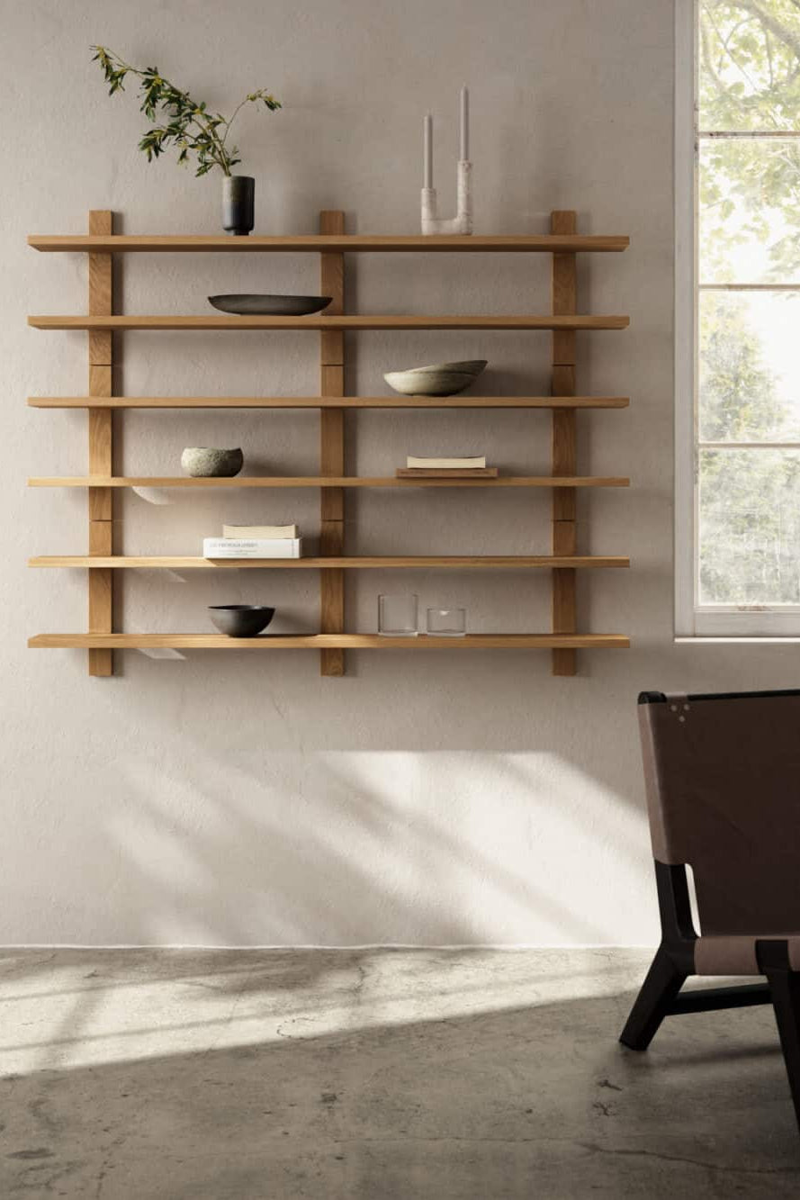 Hylla 40x150cm - Tay - Natur