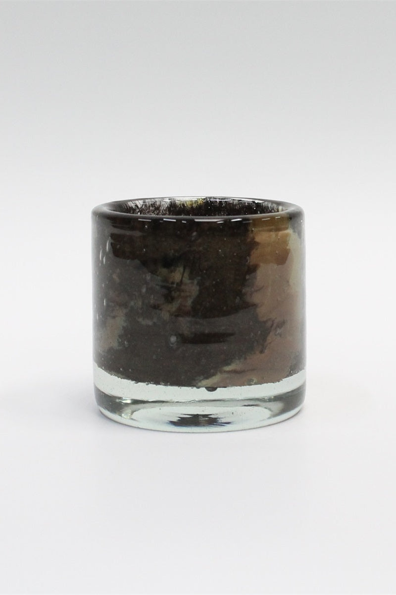 Lykta UNIK Cylinder 8.5cm Brun/Guld