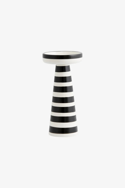 Ljusstake - Cumo - Svart/Vit