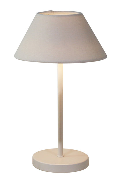 Bordslampa 26cm - Portabel - Offwhite