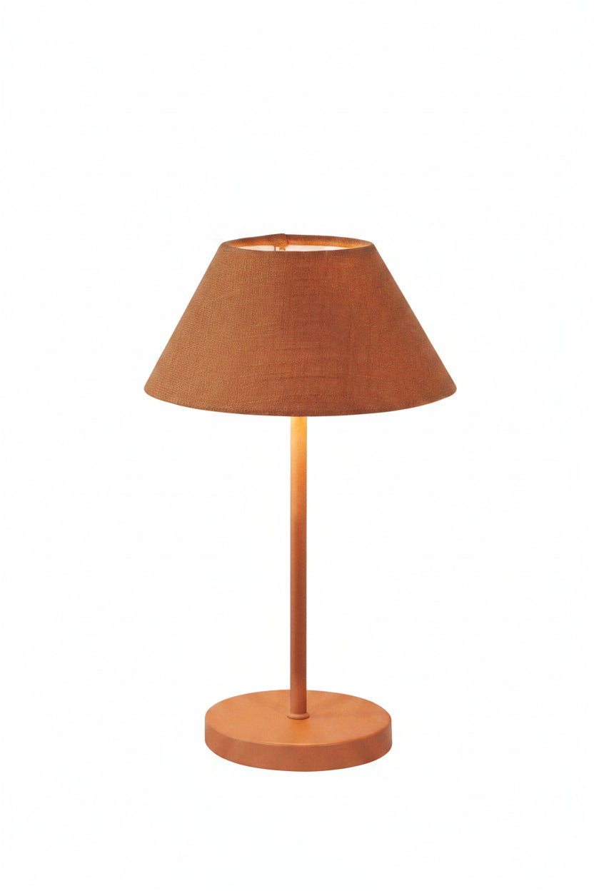 Bordslampa 26cm - Portabel - Terracotta