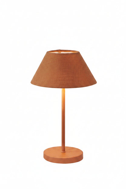 Bordslampa 26cm - Portabel - Terracotta