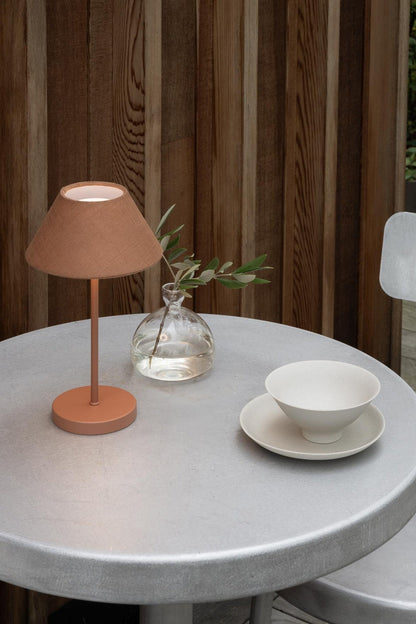 Bordslampa 26cm - Portabel - Terracotta