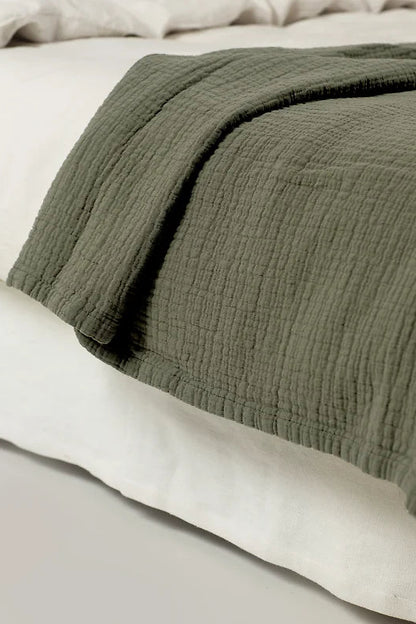 Överkast 270x250cm - Khaki