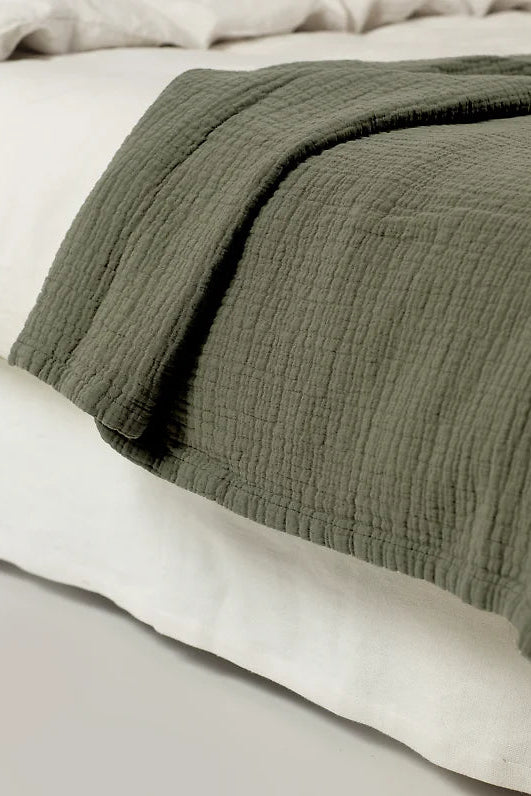 Överkast 270x250cm - Khaki