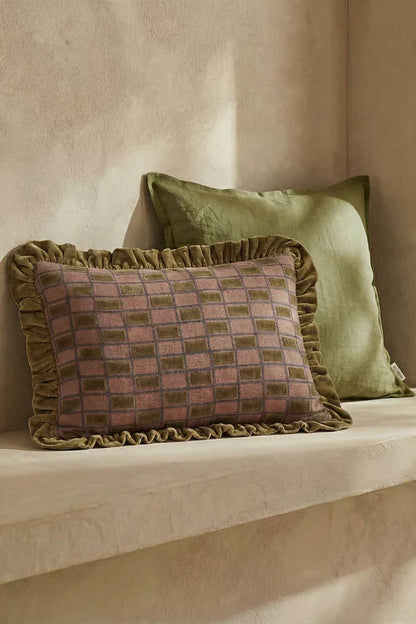 Kuddfodral 40x60cm - Block - Aubergine
