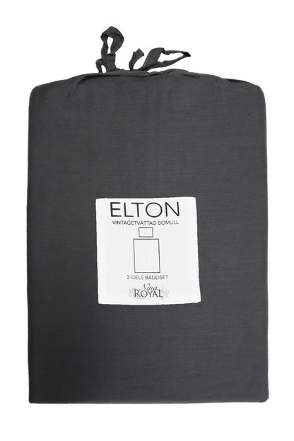 Bäddset 2-del - Enkel - Elton - Mörkgrå