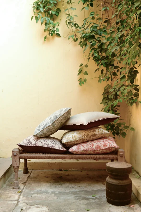 Kuddfodral 50x50cm - Parrot Open - Linen - Sea Foam