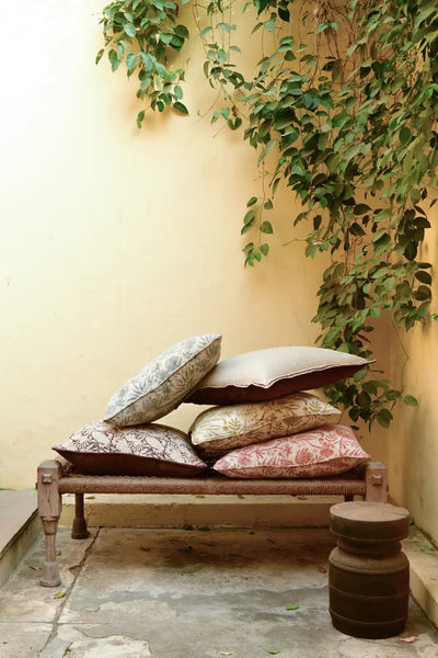 Kuddfodral 50x50cm - Parrot Open - Linen - Sea Foam