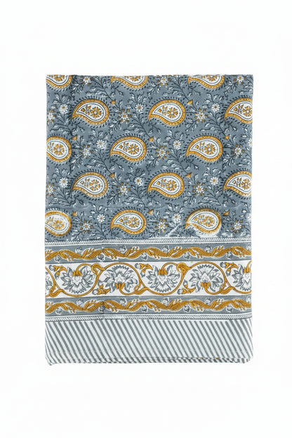 Duk Ø220cm - Botanique Paisley - Blå/Ockra