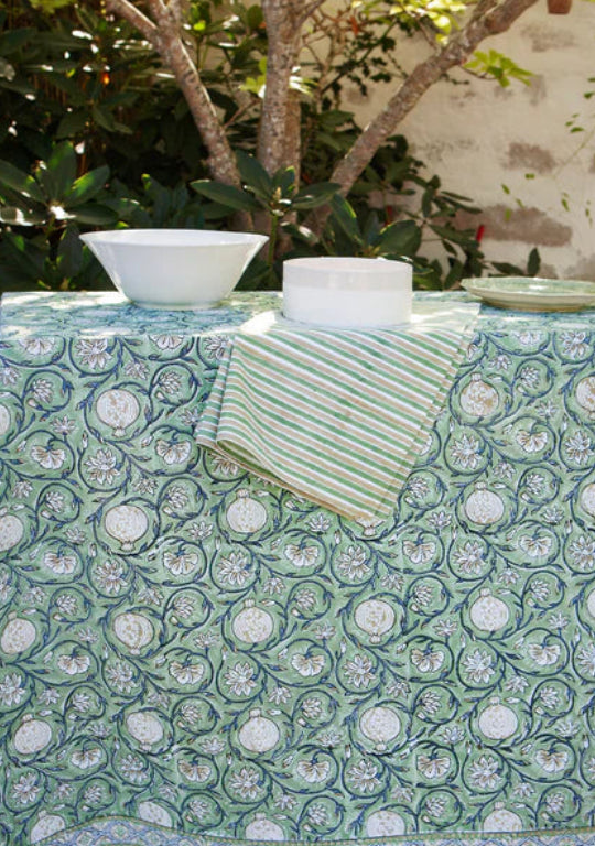 Duk Ø160cm - Tangier Pomegranate - Grön