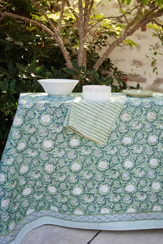 Duk 150x230cm - Tangier Pomegranate - Grön