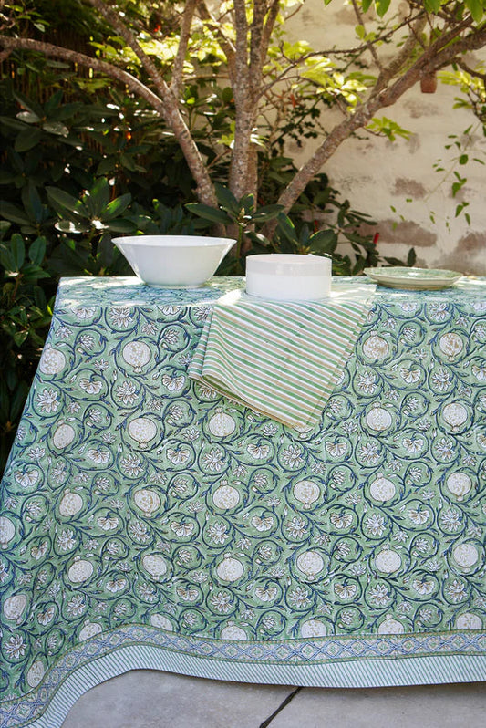 Duk 150x350cm - Tangier Pomegranate - Grön
