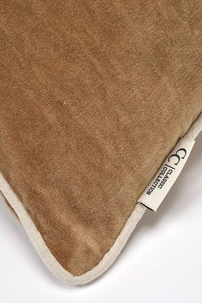 Kuddfodral 50x50cm - Velvet - Stonewash Gold