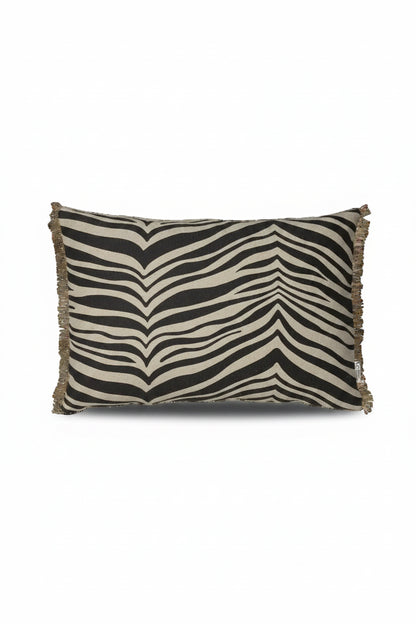 Kuddfodral 40x60cm - Zebra - Svart