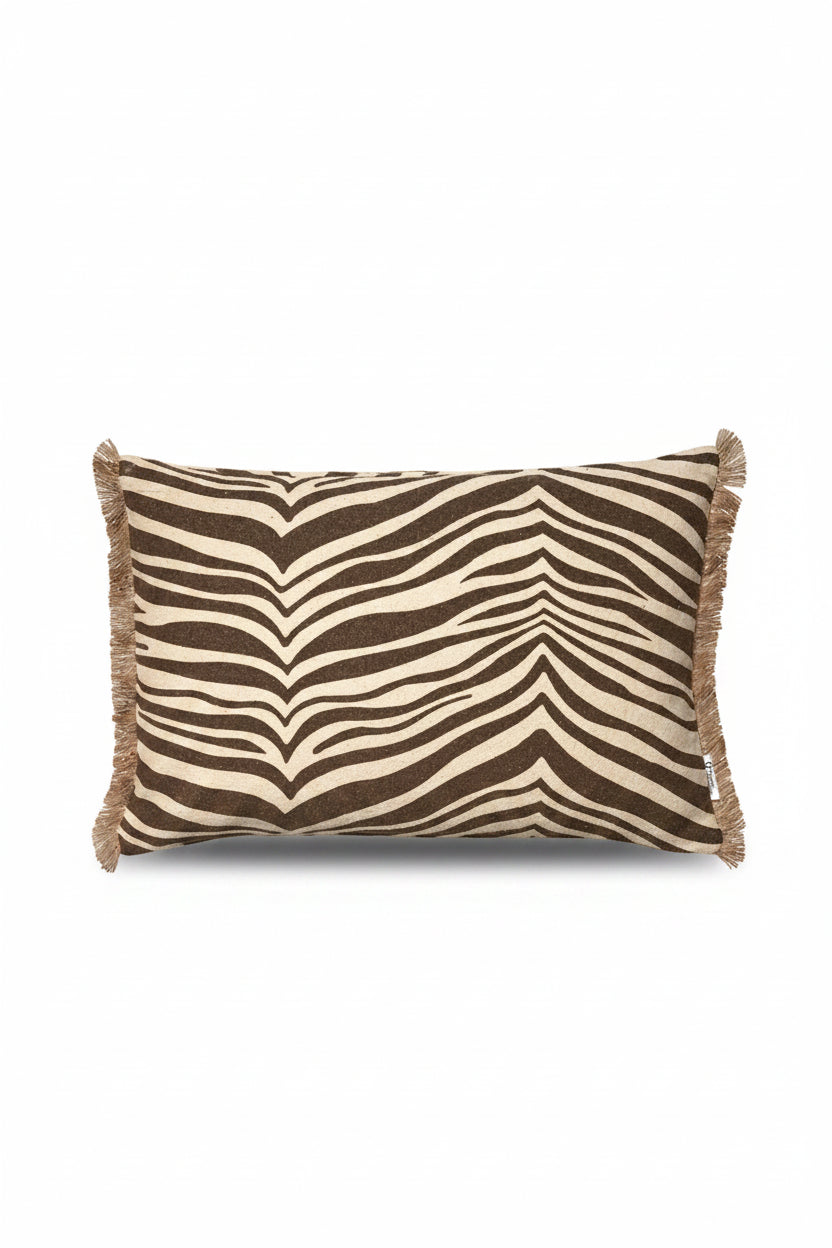 Kuddfodral 40x60cm - Zebra - Brun