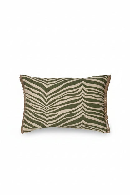 Kuddfodral 40x60cm - Zebra - Grön