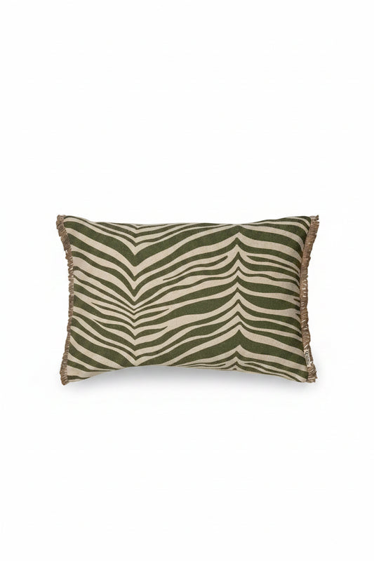 Kuddfodral 40x60cm - Zebra - Grön