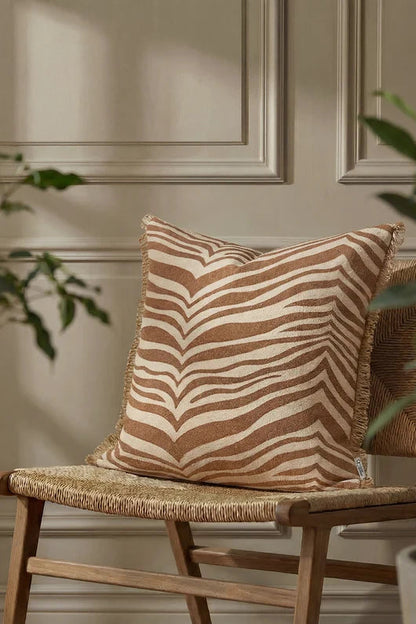Kuddfodral 50x50cm - Zebra - Glazed Ginger