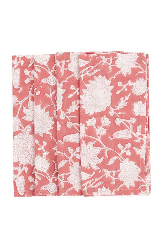Servetter 4-pack - Indian Rose - Lantana Rose