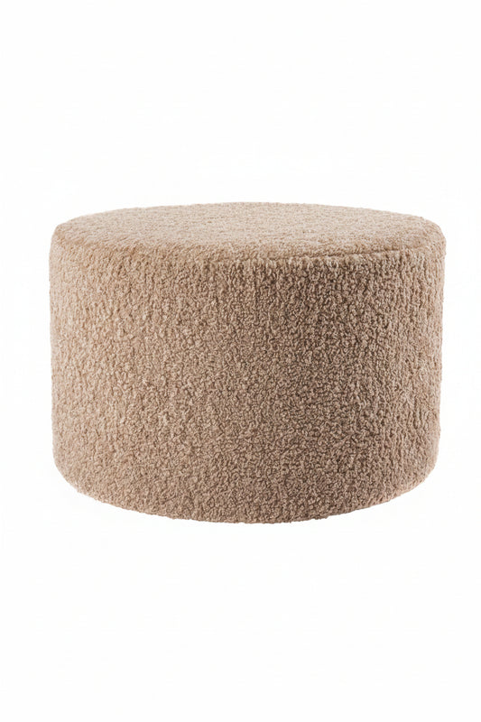 Sittpuff - 55cm - Beige Fejkpäls