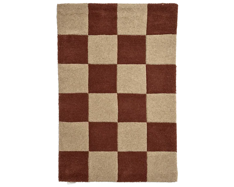 Dörrmatta 60x90cm - Terracotta/Natur