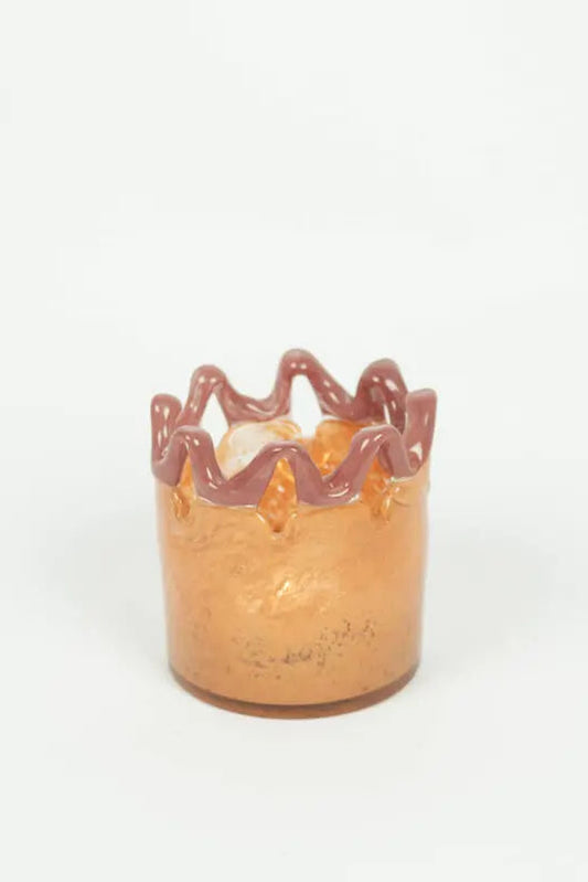 Ljuslykta - Alva - Orange