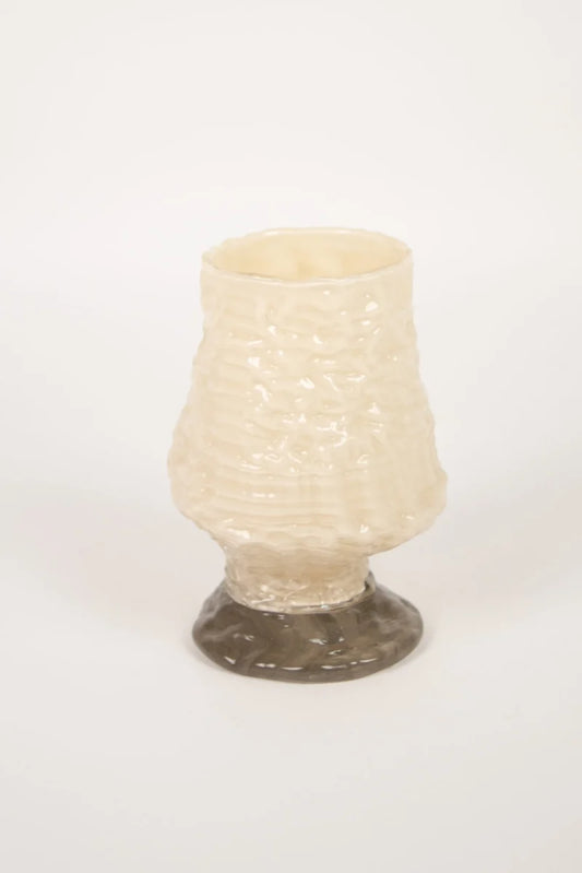 Vas färgat glas - Offwhite