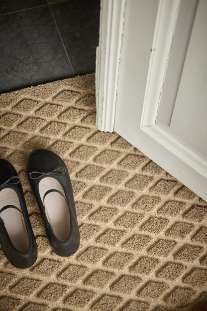Dörrmatta 45x75cm - Coir - Embossed Grid