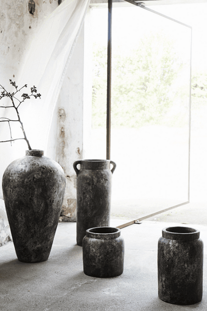 Urna 30x70cm - Echo - Rostgrå