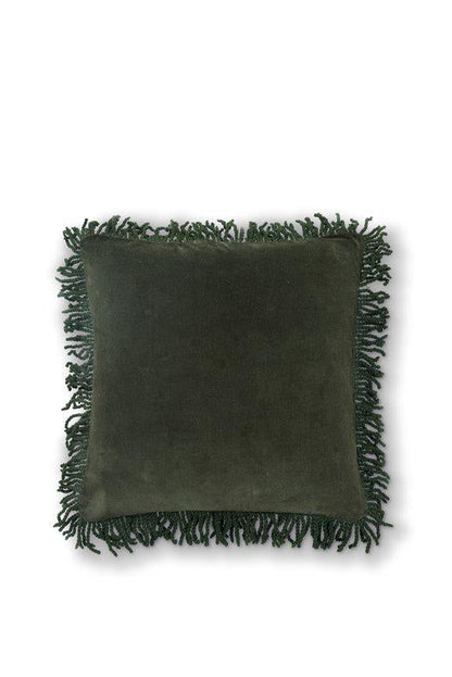 Kuddfodral 50x50cm - Frill - Oliv